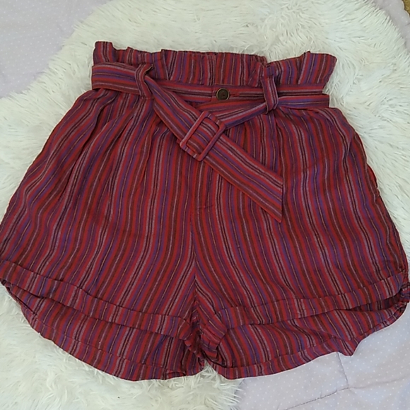 Urban outfitters PaperbagStriped Women's short S-P - Picture 3 of 8